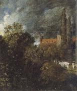 John Constable View in  Garden at Hampstead,with a Red House beyond oil painting picture wholesale